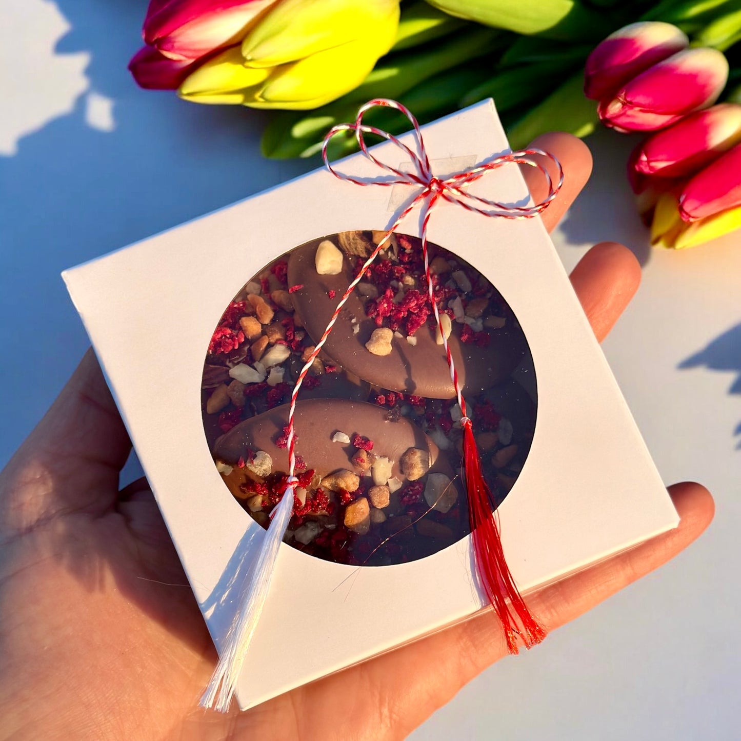 Choco Bites - banuti de ciocolata belgiana cu topping premium 5 buc