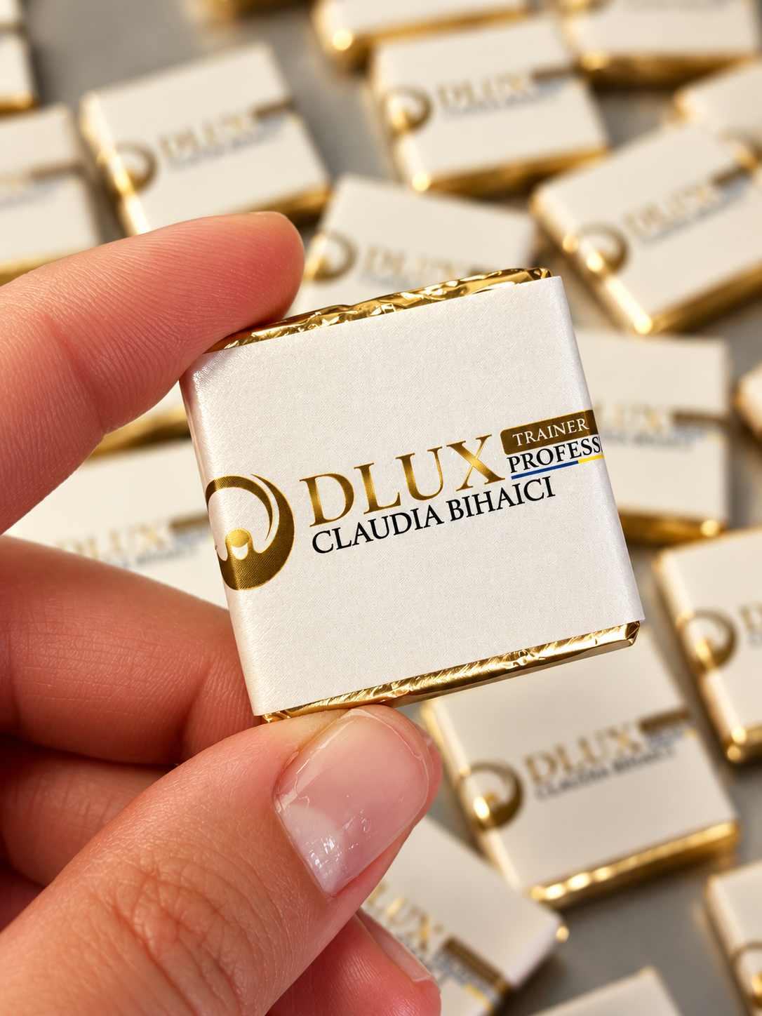 Mini ciocolată personalizată cu logo
